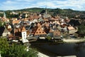 Cesky-Krumlov beautiful view of the old city.